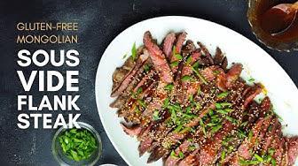 'Video thumbnail for Sous Vide Flank Steak (Gluten-Free Mongolian Style)'