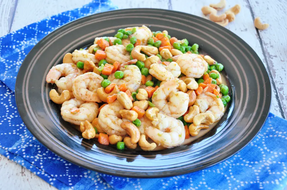Stir-fried Shrimp with Cashew Nuts -1