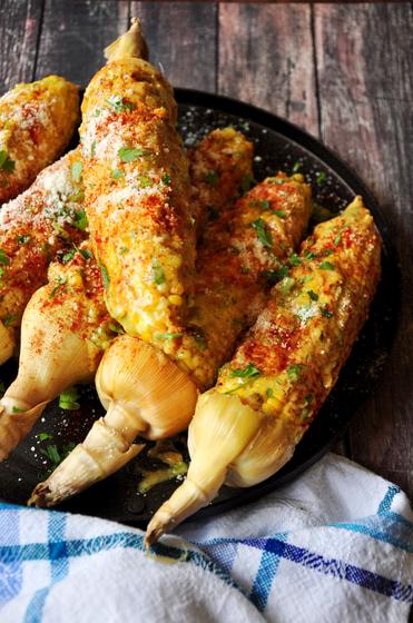 Roasted Corn with Hot Paprika and Cilantro - Very Smart Ideas