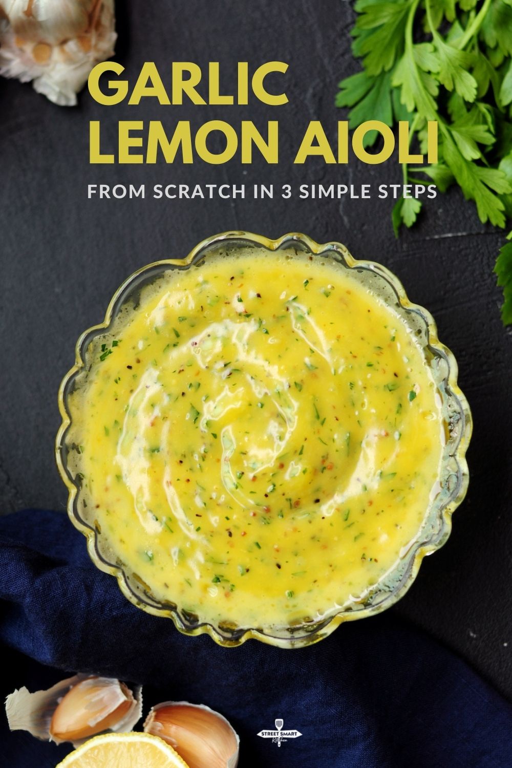 Garlic Lemon Aioli from Scratch in 3 Simple Steps
