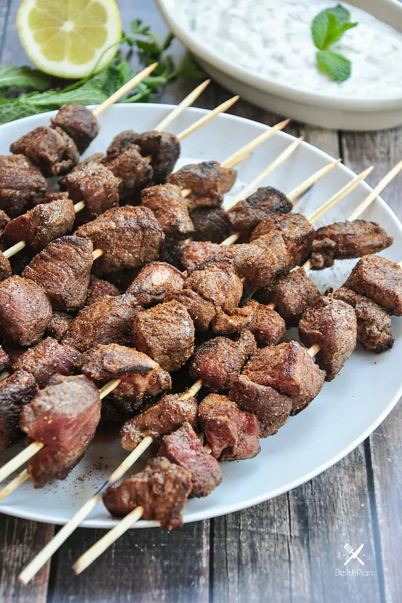 Grilled Lamb Kabobs With Tzatziki Sauce Streetsmart Kitchen