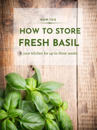 How to Store Fresh Basil