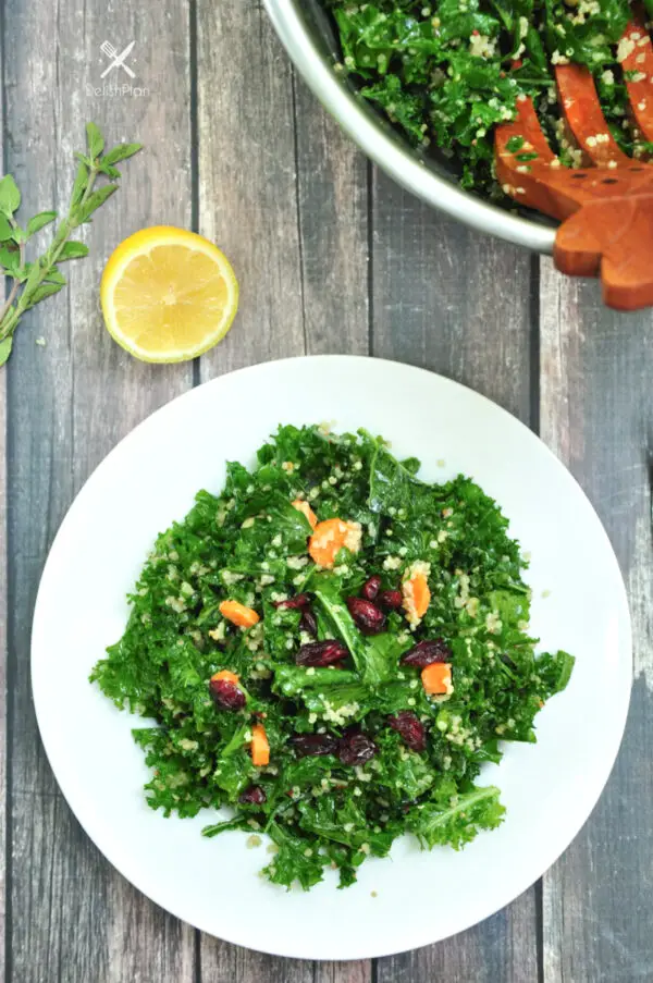 Kale Quinoa Salad with Oregano Lemon Vinaigrette - StreetSmart Kitchen