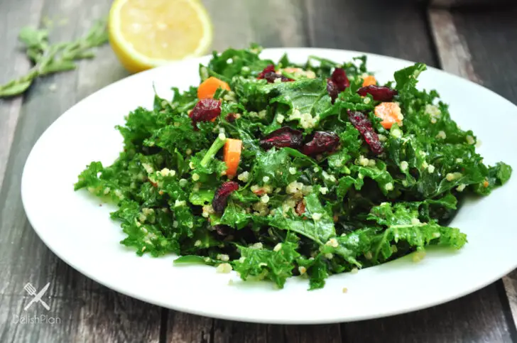 Kale Quinoa Salad with Oregano Lemon Vinaigrette - StreetSmart Kitchen