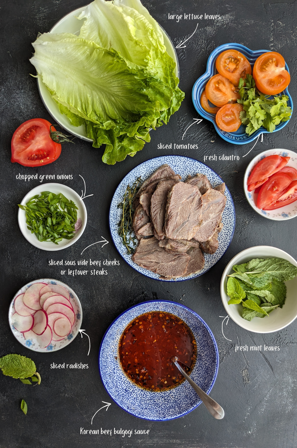 Korean beef lettuce wraps ingredients 