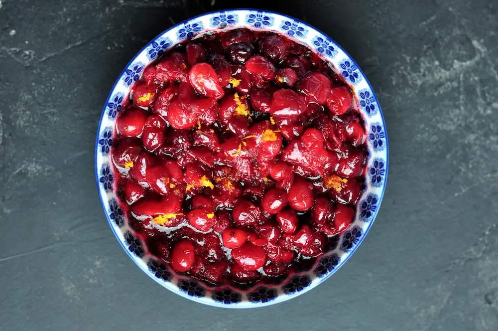 Sous vide cranberry sauce