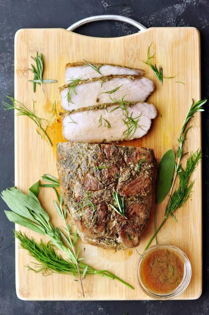 Sous Vide Pork Loin in Garlic-Herb Marinade - StreetSmart Kitchen