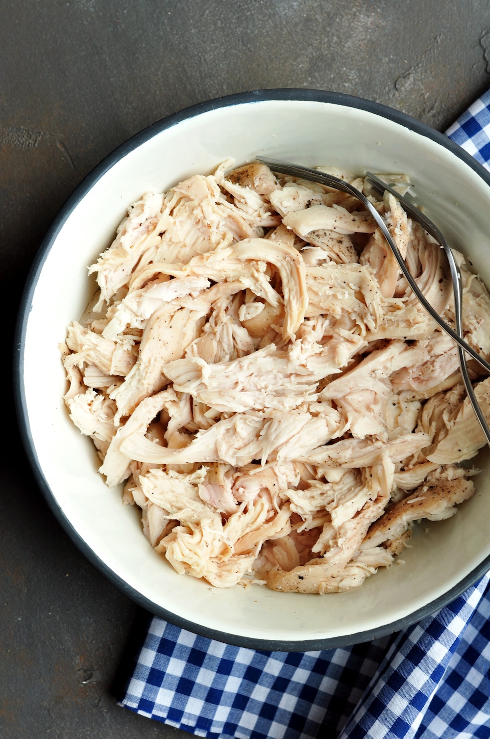 Sous vide shredded chicken