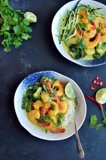 Recipe: Sweet Chili-Coconut Shrimp with Mango Rice & Snow Peas