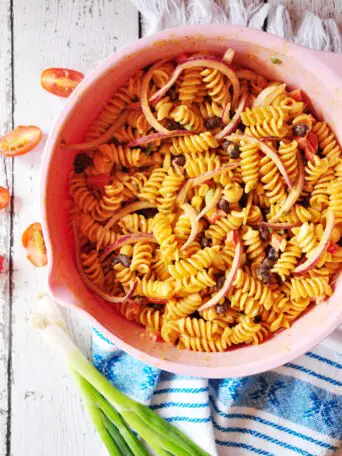 Last Minute Dinner Ideas - Vegetarian Taco Pasta Salad