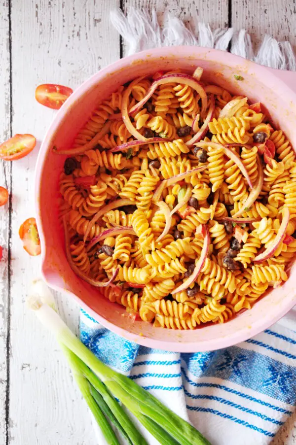 Vegetarian Taco Pasta Salad - StreetSmart Kitchen