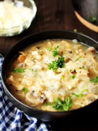 This white chili recipe offers a different take on dark versions of chili. While still giving you a hearty meal, it provides a healthy choice with a lighter color, flavor, and consistency.