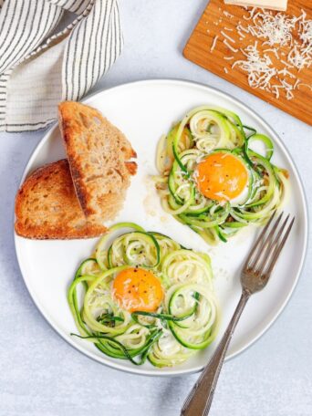 These fun and delicious zucchini egg nests come together in 15 minutes with just six ingredients and six steps.